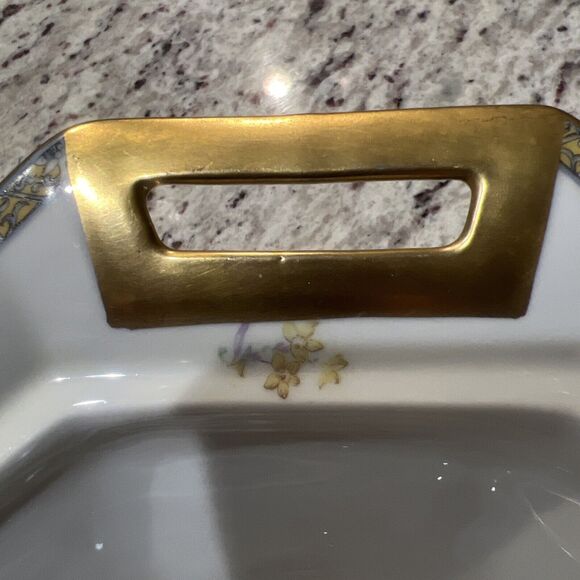 Antique Theodore Haviland Coromandel Limoges Octagon Covered Lid Vegetable Bowl - Picture 6 of 16